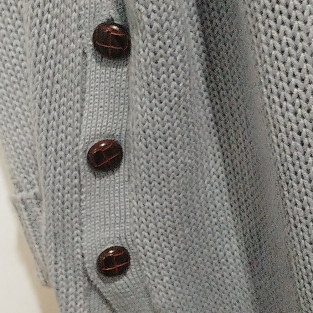 Detailed Blue Cardigan - Picture 2 of 2